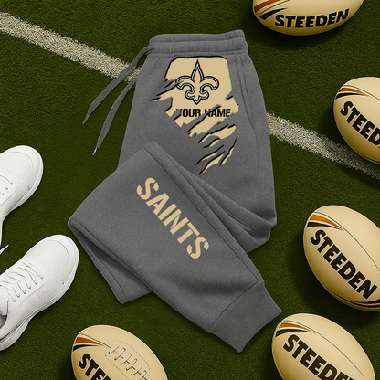 LIMITED EDITION - NEW PERSONALIZED NFL24 NOS NEW ORLEANS SAINTS JOGGERS