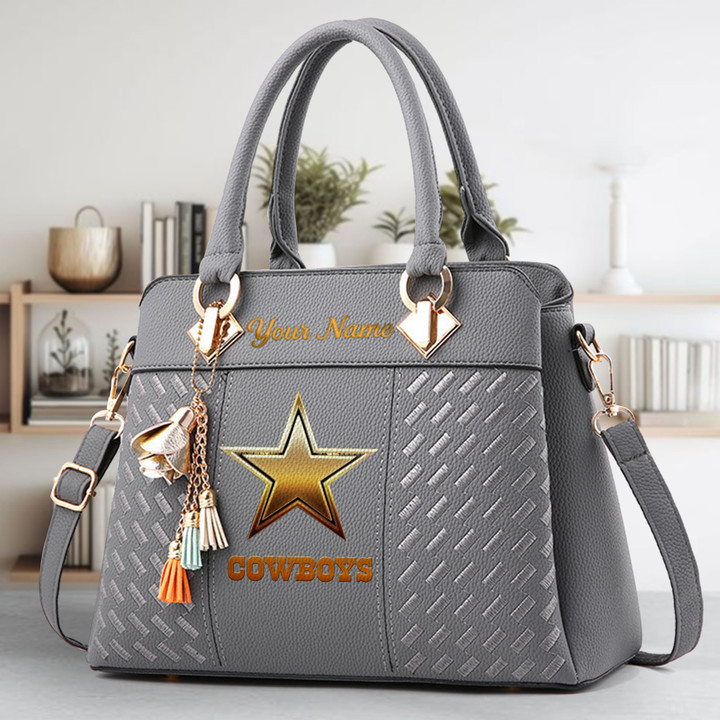 LIMITED EDITION - NEW CUSTOMIZED NFL21 DCB DALLAS COWBOYS LUXURY HANDBAG IN MULTIPLE COLORS