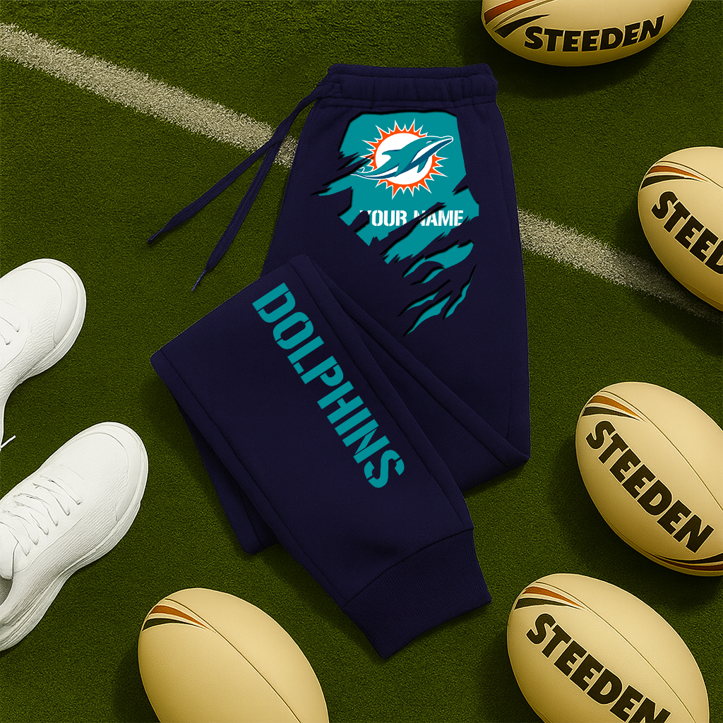 LIMITED EDITION - NEW PERSONALIZED NFL19 MDP MIAMI DOLPHINS JOGGERS