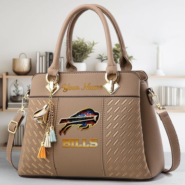 LIMITED EDITION - NEW CUSTOMIZED NFL03 BFB BUFFALO BILLS LUXURY HANDBAG IN MULTIPLE COLORS