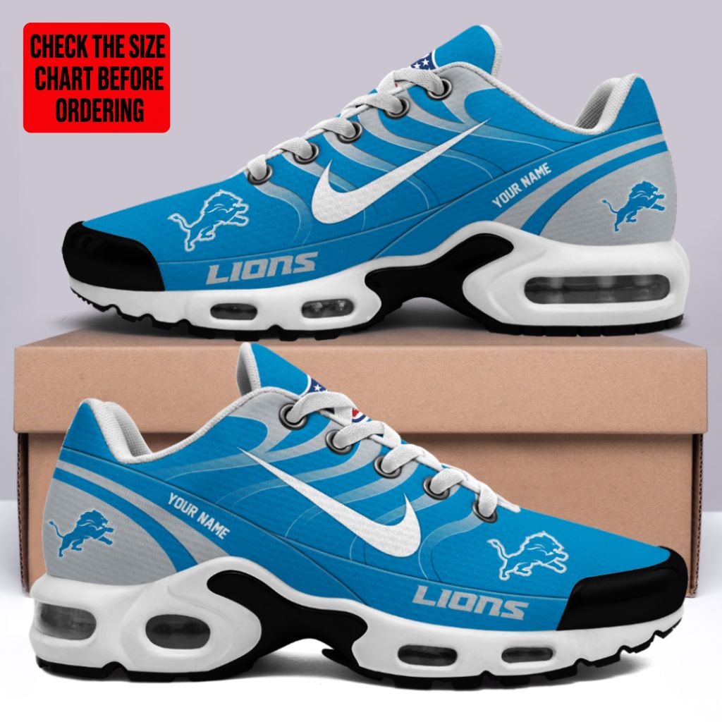 [SPECIAL OFFER] NEW CUSTOMIZED NFL04 DTL DETROIT LIONS AIR MAX PLUS SNEAKERS