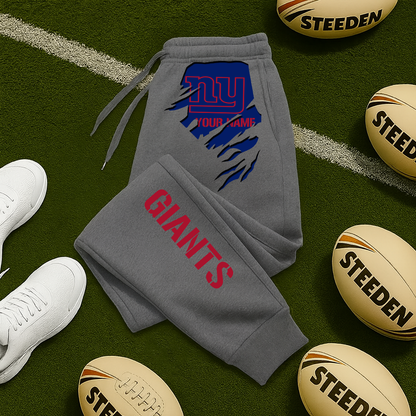 LIMITED EDITION - NEW PERSONALIZED NFL32 NYG NEW YORK GIANTS JOGGERS