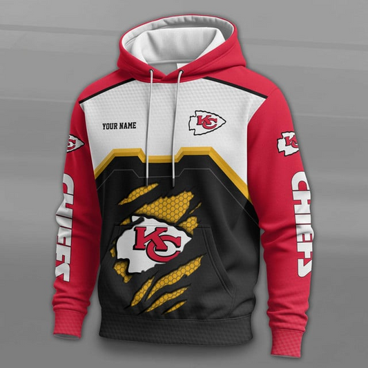 LIMITED EDITION - NEW CUSTOMIZED NFL01 KCC KANSAS CITY CHIEFS UNISEX T-SHIRT, POLO, HOODIE & JACKETS