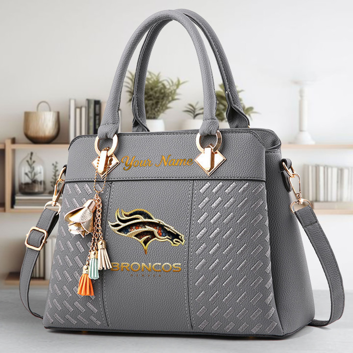 LIMITED EDITION - NEW CUSTOMIZED NFL13 DVB DENVER BRONCOS LUXURY HANDBAG IN MULTIPLE COLORS