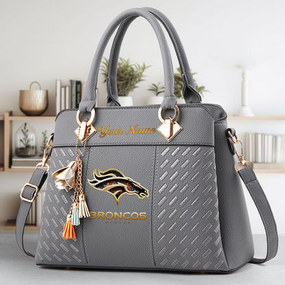 LIMITED EDITION - NEW CUSTOMIZED NFL13 DVB DENVER BRONCOS LUXURY HANDBAG IN MULTIPLE COLORS