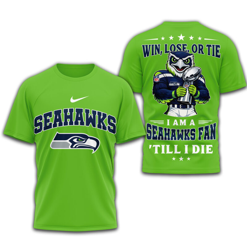 LIMITED EDITION - NEW CUSTOMIZED NFL06 SSH SEATTLE SEAHAWKS UNISEX T-SHIRT, POLO, HOODIE & JACKETS