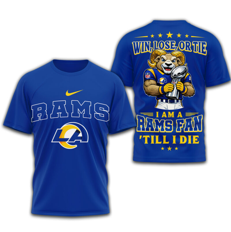 LIMITED EDITION - NEW CUSTOMIZED NFL22 LAR LOS ANGELES RAMS UNISEX T-SHIRT, POLO, HOODIE & JACKETS