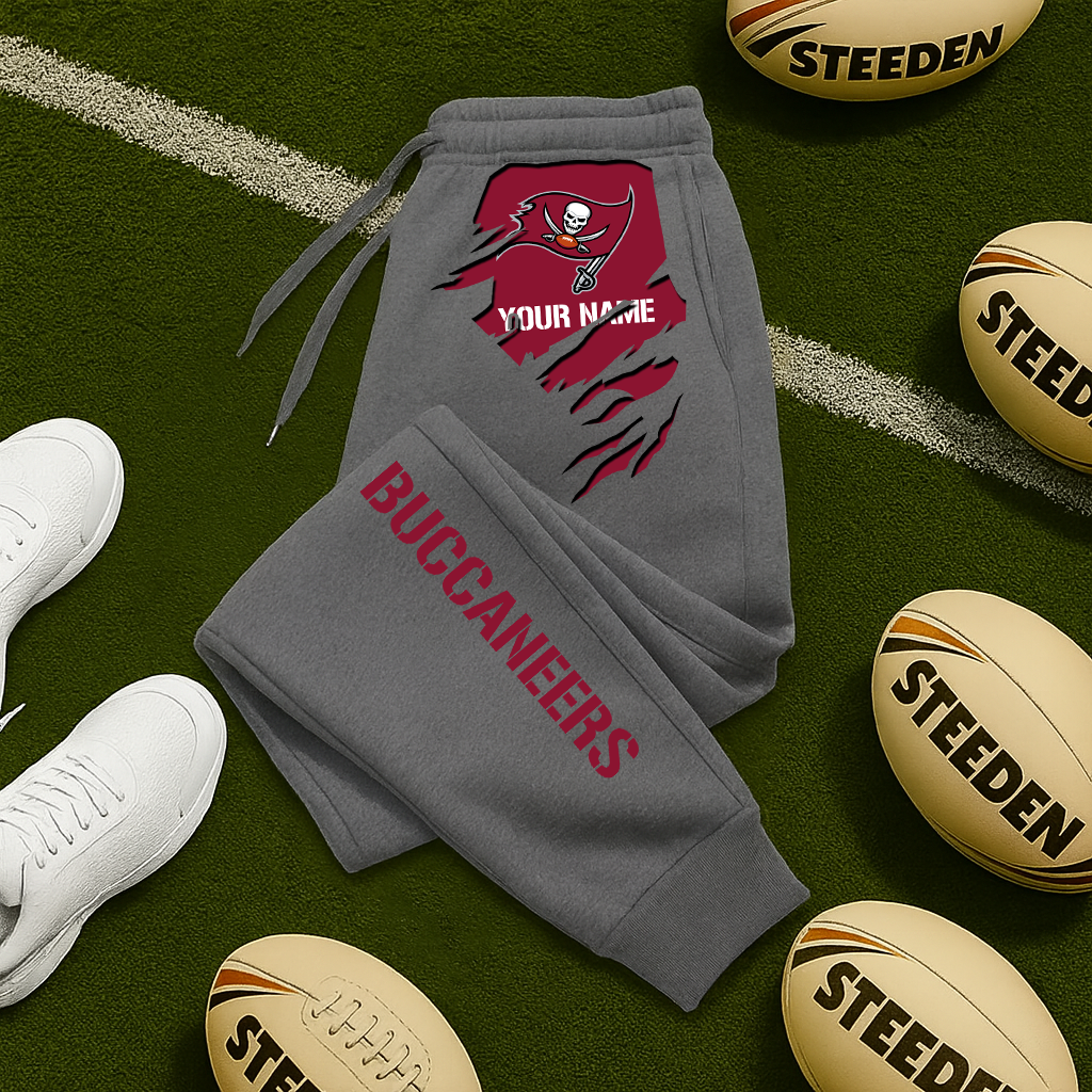 LIMITED EDITION - NEW PERSONALIZED NFL10 TBB TAMPA BAY BUCCANEERSJOGGERS