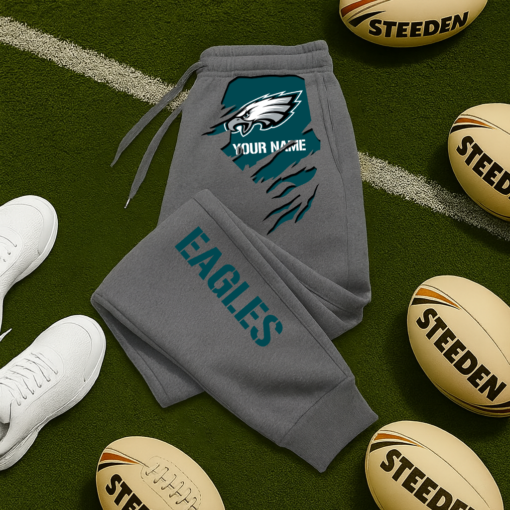 LIMITED EDITION - NEW PERSONALIZED NFL02 PPE PHILADELPHIA EAGLES JOGGERS