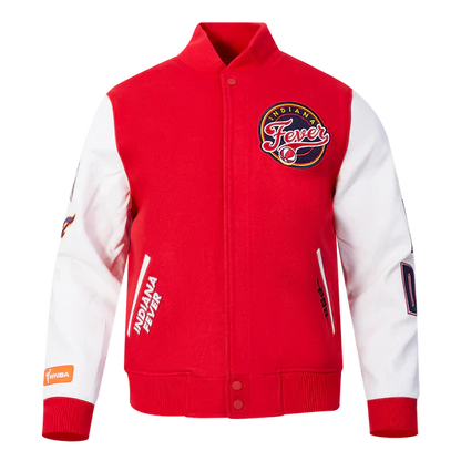 LIMITED EDITION - NEW CUSTOMIZED WNBA06 IDF IN FEVER BASEBALL JACKET, SATIN VARSITY JACKET 10