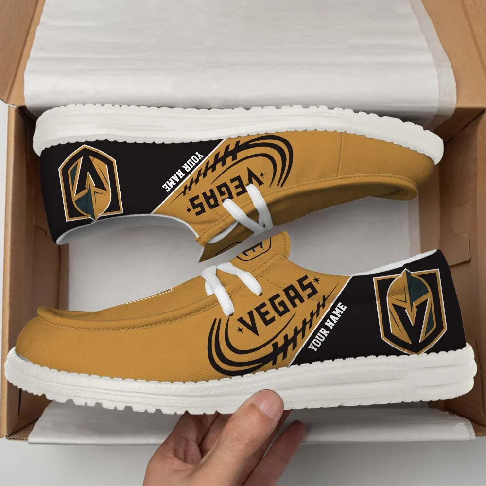 [SUPER SALE] NEW CUSTOMIZED NHL04 VGK VEGAS GOLDEN KNIGHTS PREMIUM LOAFER SHOES