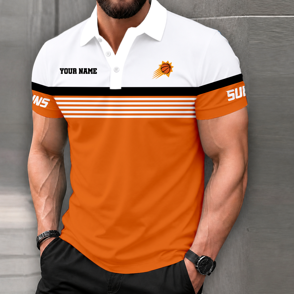 LIMITED EDITION - NEW CUSTOMIZED NBA21 PSU PHOENIX SUNS POLO SHIRT