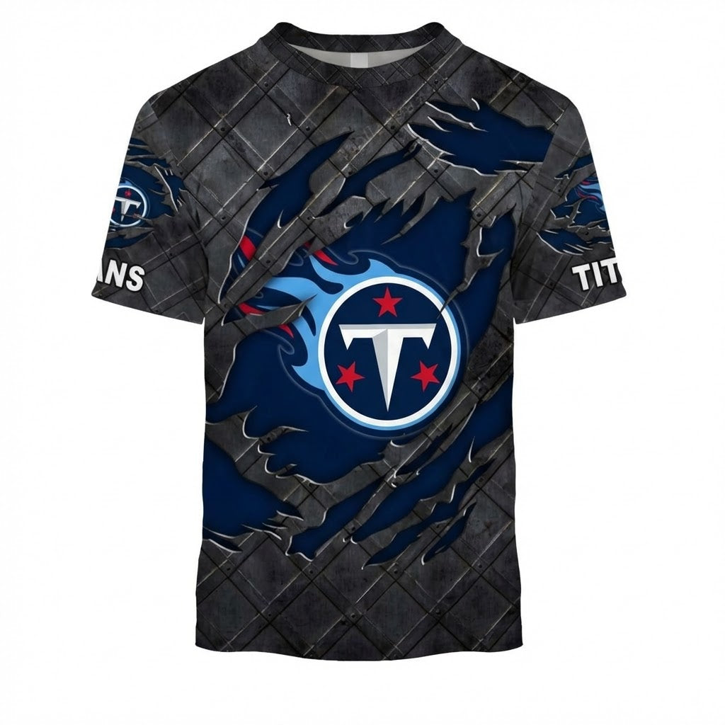 LIMITED EDITION - NEW CUSTOMIZED NFL31 TST TENNESSEE TITANS UNISEX T-SHIRT, POLO, HOODIE & JACKETS