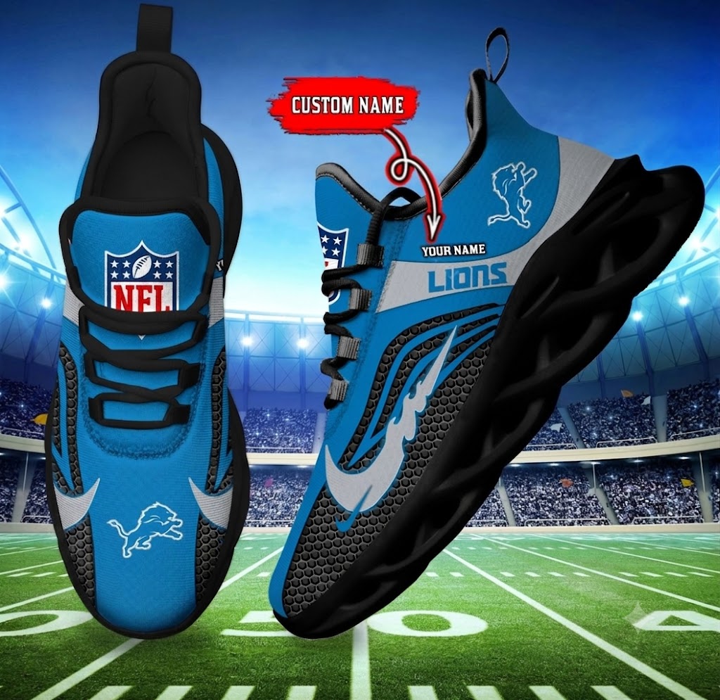 [SPECIAL OFFER] NEW CUSTOMIZED NFL04 DTL DETROIT LIONS UNISEX CLUNKY SNEAKERS