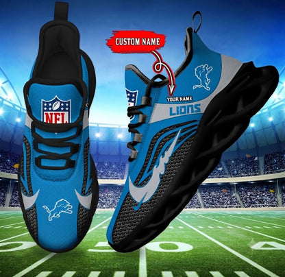 [SPECIAL OFFER] NEW CUSTOMIZED NFL04 DTL DETROIT LIONS UNISEX CLUNKY SNEAKERS