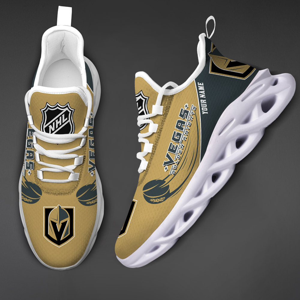 LIMITED EDITION - NEW CUSTOMIZED NHL04 VGK VEGAS GOLDEN KNIGHTS CLUNKY SNEAKERS