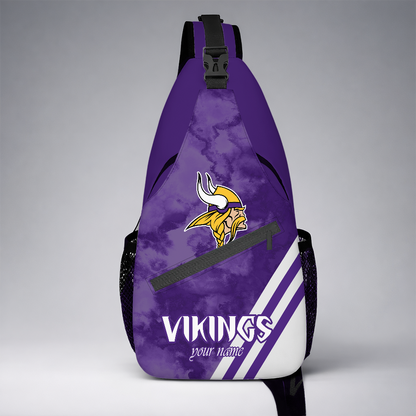[SPECIAL OFFER] NEW CUSTOMIZED NFL05 MVK MINNESOTA VIKINGS SLING BAG