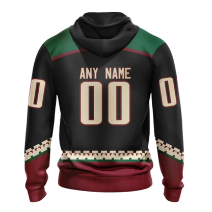 LIMITED EDITION - NEW CUSTOMIZED NHL30 AZC ARIZONA COYOTES COMBO HOODIE & LONGPANTS