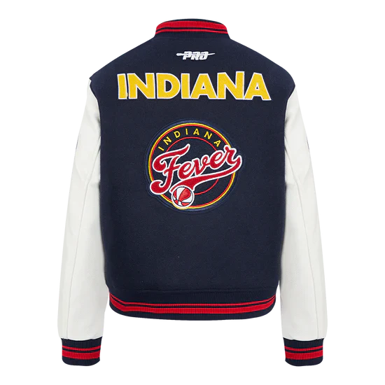 LIMITED EDITION - NEW CUSTOMIZED WNBA06 IDF  IN FEVER BASEBALL JACKET, SATIN VARSITY JACKET 09