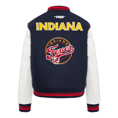 LIMITED EDITION - NEW CUSTOMIZED WNBA06 IDF  IN FEVER BASEBALL JACKET, SATIN VARSITY JACKET 09