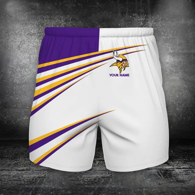 VIRAL EDITION - NEW CUSTOMIZED NFL05 MVK MINNESOTA VIKINGS POLO, T-SHIRT & SHORT PANTS SET