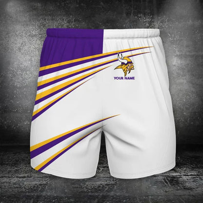 VIRAL EDITION - NEW CUSTOMIZED NFL05 MVK MINNESOTA VIKINGS POLO, T-SHIRT & SHORT PANTS SET