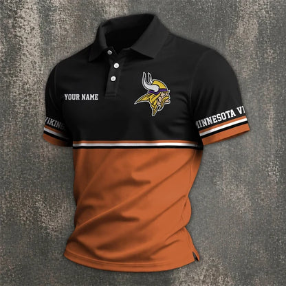 [SPECIAL OFFER] NEW CUSTOMIZED NFL05 MVK MINNESOTA VIKINGS POLO SHIRT