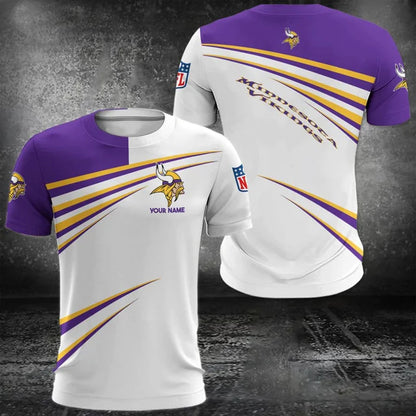 VIRAL EDITION - NEW CUSTOMIZED NFL05 MVK MINNESOTA VIKINGS POLO, T-SHIRT & SHORT PANTS SET