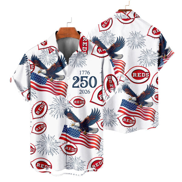LIMITED EDITION - NEW CUSTOMIZED MLB05 CRS CINCINNATI REDS UNISEX HAWAIIAN SHIRT