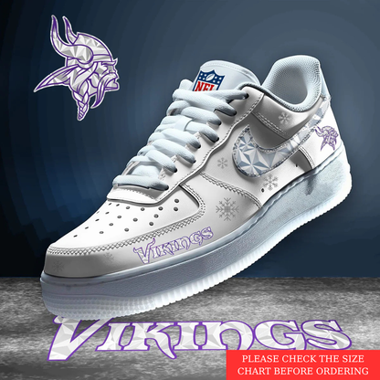 LIMITED EDITION - NEW CUSTOMIZED NFL05 MVK MINNESOTA VIKINGS AF1 SHOES