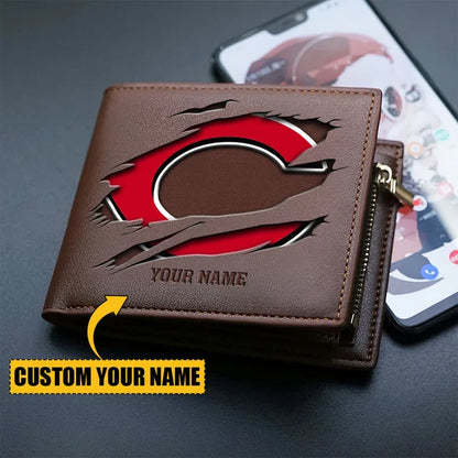 LIMITED EDITION - NEW CUSTOMIZED MLB05 CRS CINCINNATI REDS LEATHER WALLET