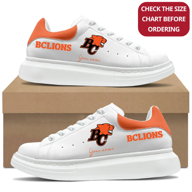 [FAN EXCLUSIVE] NEW CUSTOMIZED CFL05 BCL BC LIONS MCQUEEN SHOES