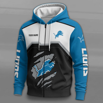 LIMITED EDITION - NEW CUSTOMIZED NFL04 DTL DETROIT LIONS UNISEX T-SHIRT, POLO, HOODIE & JACKETS