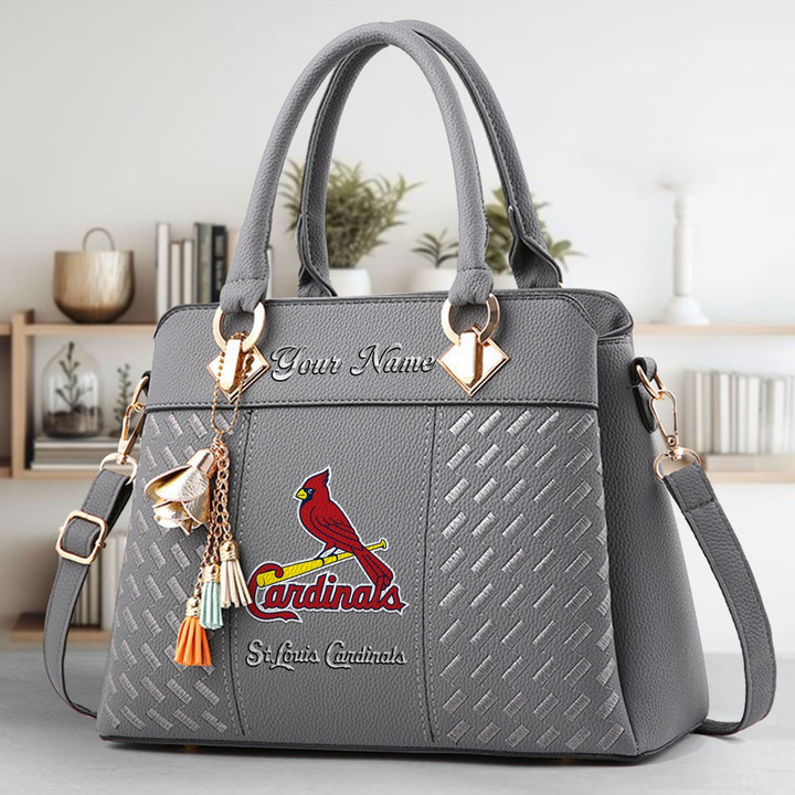LIMITED EDITION - NEW CUSTOMIZED MLB24 SLC ST. LOUIS CARDINALS ZIP HANDBAG MULTICOLOR