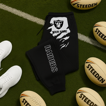 LIMITED EDITION - NEW PERSONALIZED NFL07 LVR LAS VEGAS RAIDERS JOGGERS