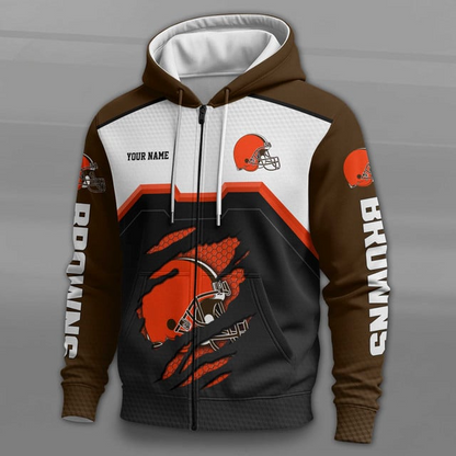 LIMITED EDITION - NEW CUSTOMIZED NFL29 CLB CLEVELAND BROWNS UNISEX T-SHIRT, POLO, HOODIE & JACKETS