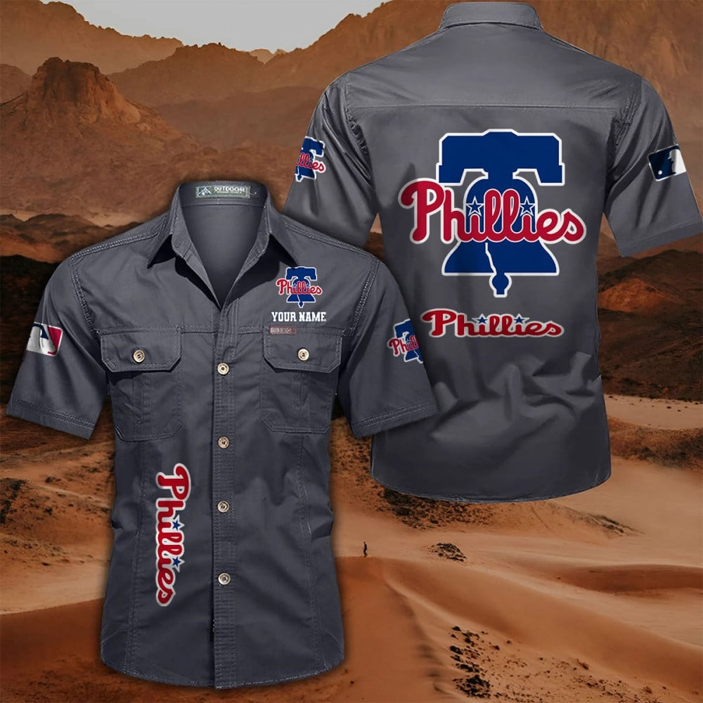 LIMITED EDITION - NEW CUSTOMIZED MLB11 PPS PHILADELPHIA PHILLIES MEN'S CARGO SHIRT