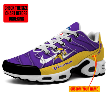 [SPECIAL OFFER] NEW CUSTOMIZED NFL05 MVK MINNESOTA VIKINGS AIR MAX PLUS SNEAKERS