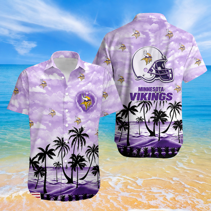 LIMITED EDITION - NEW CUSTOMIZED NFL05 MVK MINNESOTA VIKINGS UNISEX HAWAIIAN SHIRT