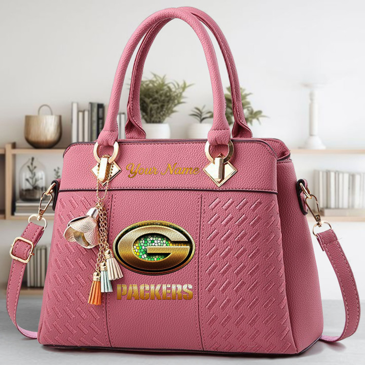 LIMITED EDITION - NEW CUSTOMIZED NFL08 GBP GREEN BAY PACKERS LUXURY HANDBAG IN MULTIPLE COLORS