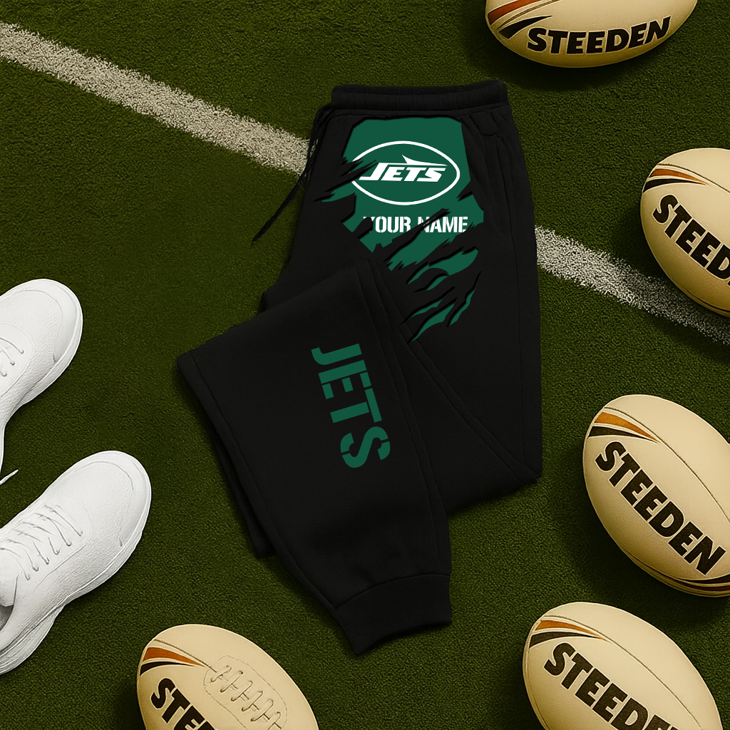 LIMITED EDITION - NEW PERSONALIZED NFL25 NYJ NEW YORK JETS JOGGERS