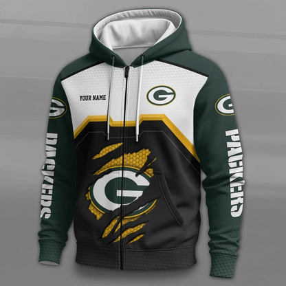 LIMITED EDITION - NEW CUSTOMIZED NFL08 GBP GREEN BAY PACKERS UNISEX T-SHIRT, POLO, HOODIE & JACKETS