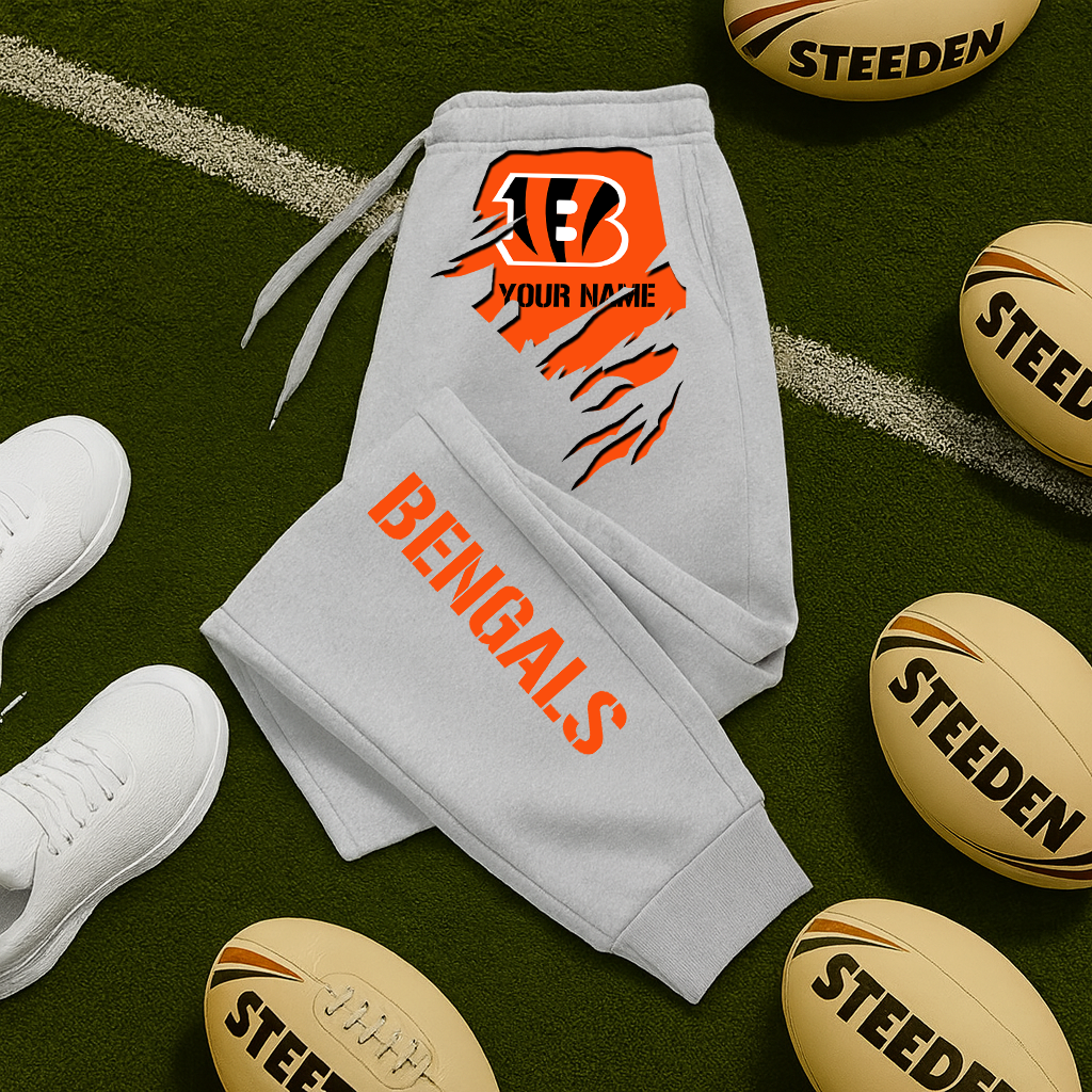 LIMITED EDITION - NEW PERSONALIZED NFL16 CCB CINCINNATI BENGALS JOGGERS