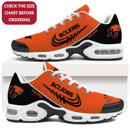 [FAN EXCLUSIVE] NEW CUSTOMIZED CFL05 BCL BC LIONS AIR MAX PLUS SNEAKERS