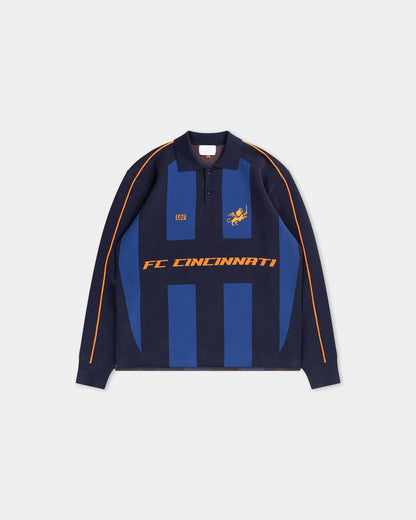 LIMITED EDITION - NEW CUSTOMIZED MLS05 FCC FC CINCINNATI LONG SLEEVE POLO