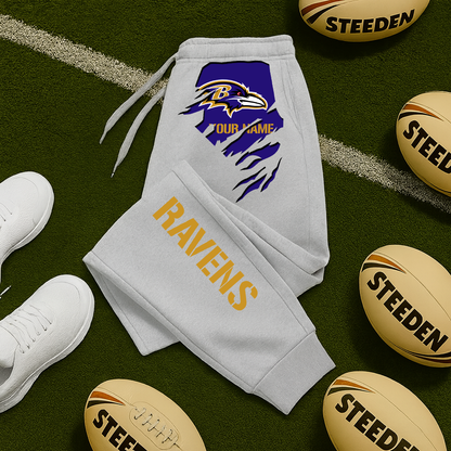 LIMITED EDITION - NEW PERSONALIZED NFL28 BTR BALTIMORE RAVENS JOGGERS