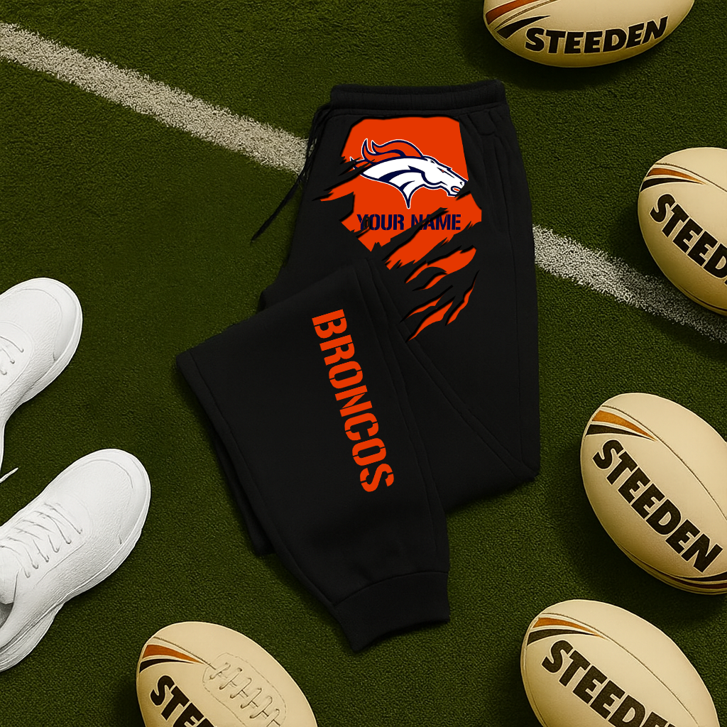 LIMITED EDITION - NEW PERSONALIZED NFL13 DVB DENVER BRONCOS JOGGERS