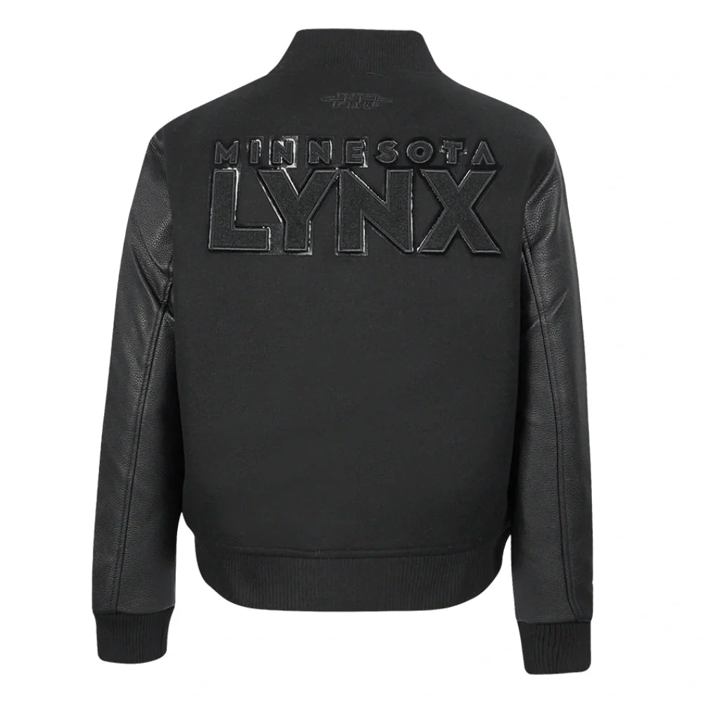 LIMITED EDITION - NEW CUSTOMIZED WNBA09 MNL MN LYNX BASEBALL JACKET, SATIN VARSITY JACKET 02