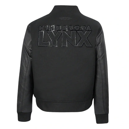 LIMITED EDITION - NEW CUSTOMIZED WNBA09 MNL MN LYNX BASEBALL JACKET, SATIN VARSITY JACKET 02