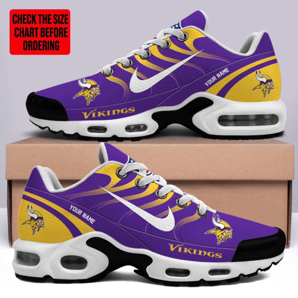 [SPECIAL OFFER] NEW CUSTOMIZED NFL05 MVK MINNESOTA VIKINGS AIR MAX PLUS SNEAKERS